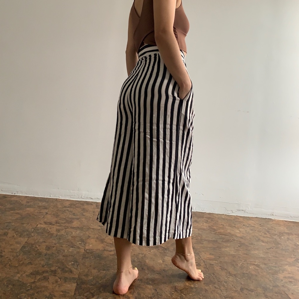Culotte striped pants